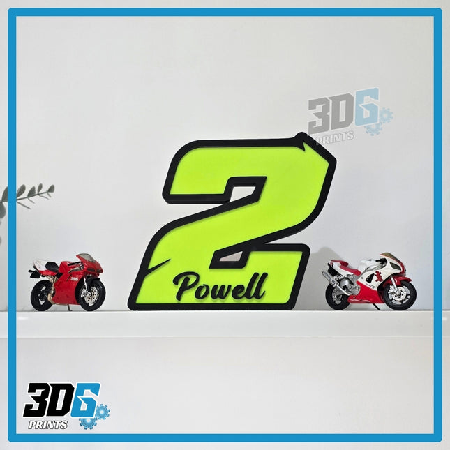 Customised 3D Race Numbers - Create Your Own