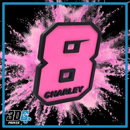 Customised 3D Race Numbers - Create Your Own