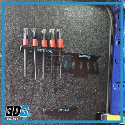 Wall Mounted Detailing Brush Holders – Set of 3 + Free Brushes