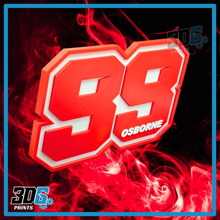 Customised 3D Race Numbers - Create Your Own