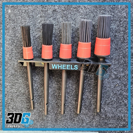 Wall Mounted Detailing Brush Holders – Set of 3 + 15 Detailing Brushes
