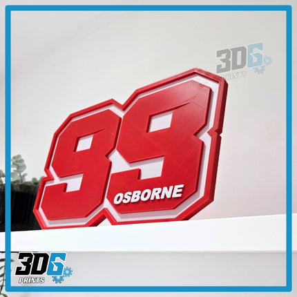 Customised 3D Race Numbers - Create Your Own