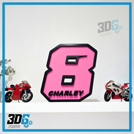 Customised 3D Race Numbers - Create Your Own