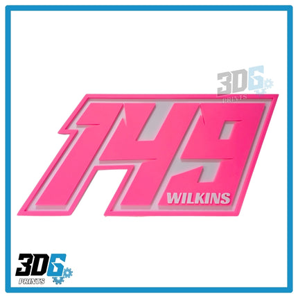 Customised 3D Race Numbers - Create Your Own