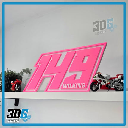 Customised 3D Race Numbers - Create Your Own