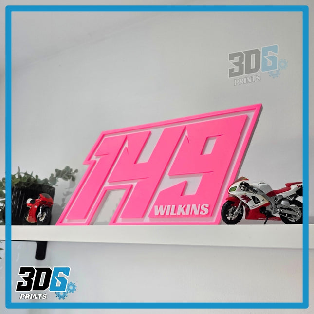 Customised 3D Race Numbers - Create Your Own