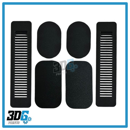 Ford Transit Custom Rear C Pillar Vented Covers - 6pc - Vented/Logo