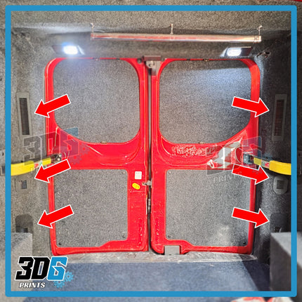 Ford Transit Custom C Pillar Vented Covers – 6pc Set