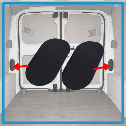 Citroen Dispatch MK3 C-Pillar Covers - Plain/Vented