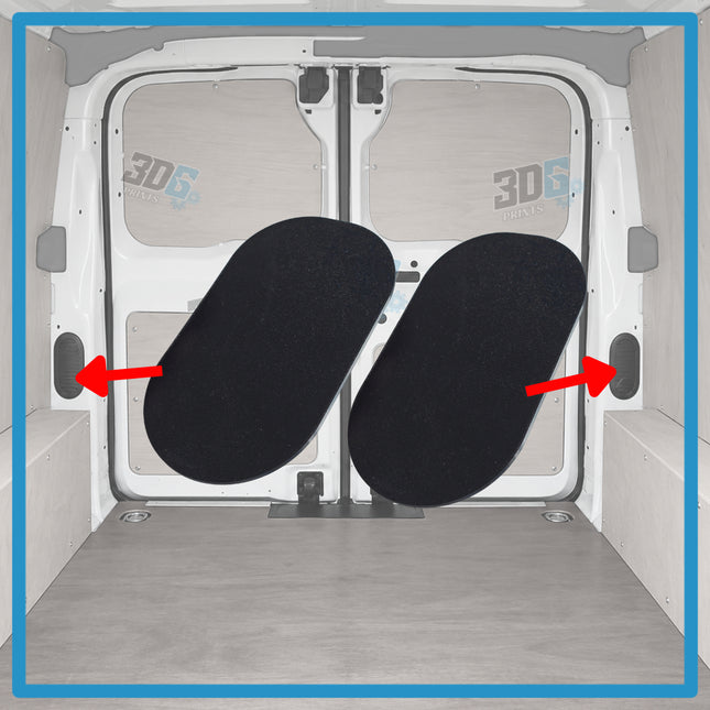 Peugeot Expert C-Pillar Covers - Plain/Vented
