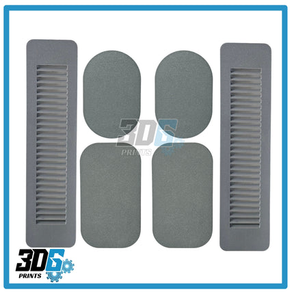 Ford Transit Custom C Pillar Vented Covers – 6pc Set