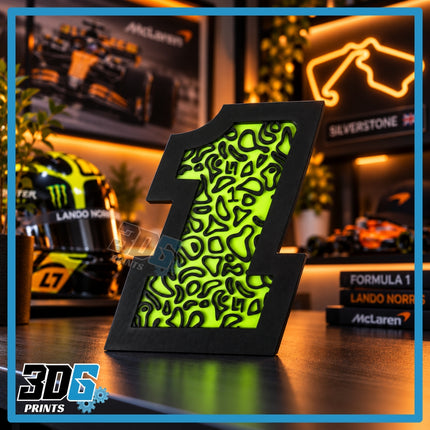 3D Lando Norris F1 Freestanding Sign