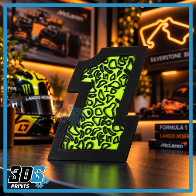 3D Lando Norris F1 Freestanding Sign
