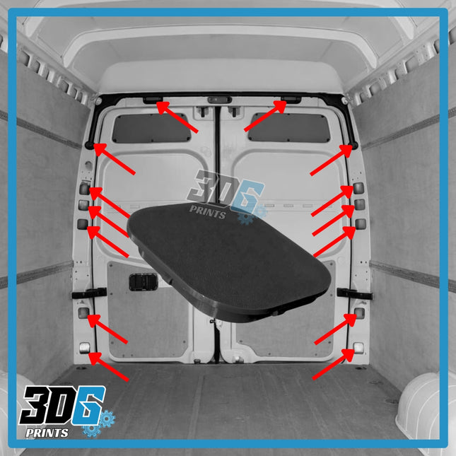 Mercedes Sprinter C-Pillar & Top Hole Covers – 14 Piece Set