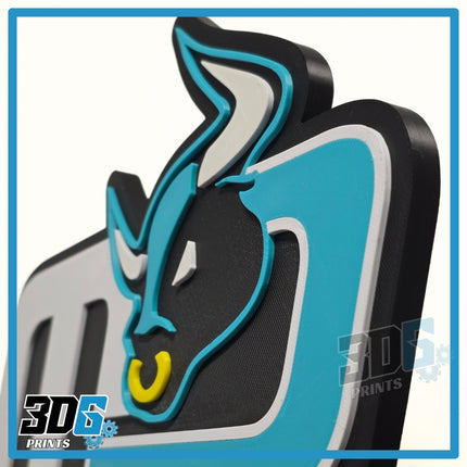 3D Michael Dunlop Logo Sign Plaque – Freestanding or Wall Mounted