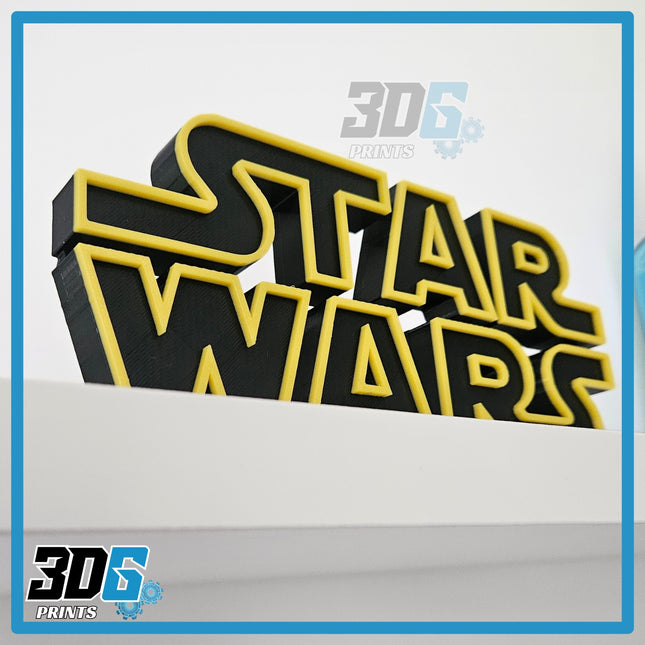 3D STAR WARS Freestanding Logo Sign