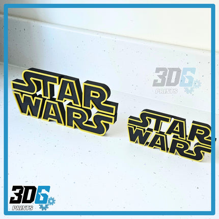 3D STAR WARS Freestanding Logo Sign