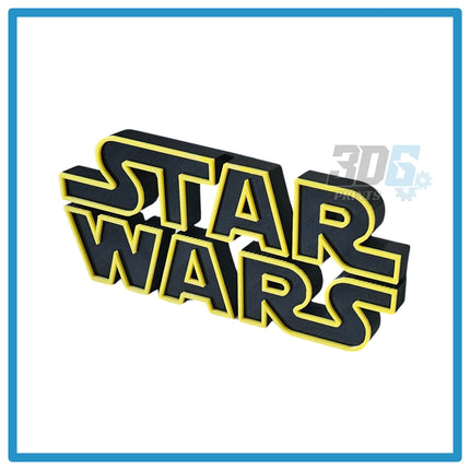 3D STAR WARS Freestanding Logo Sign