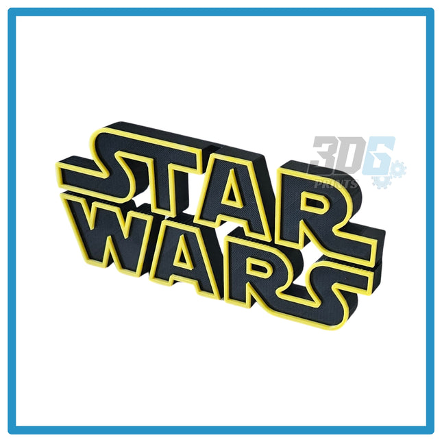 3D STAR WARS Freestanding Logo Sign