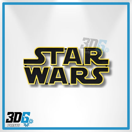 3D STAR WARS Freestanding Logo Sign