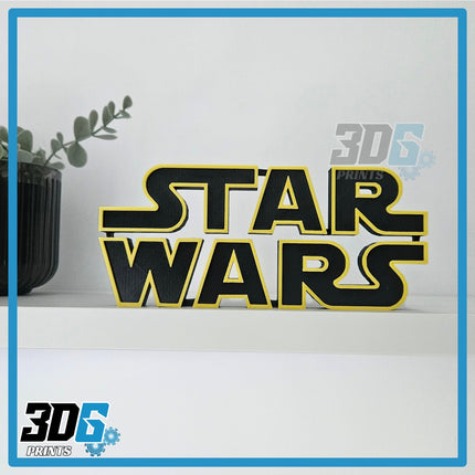 3D STAR WARS Freestanding Logo Sign