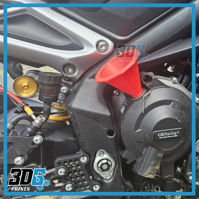 Triumph 765 Daytona 675 Street Triple Motorbike Screw In Oil Funnel