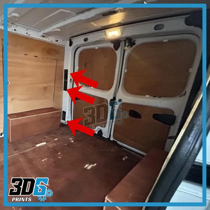 Renault Trafic C-Pillar Covers (Part-Vented) - 6 Piece Set