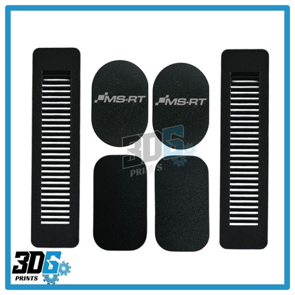 Ford Transit Custom Rear C Pillar Vented Covers - 6pc - Vented/Logo