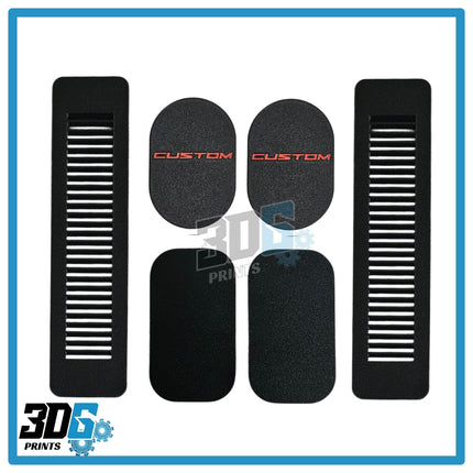 Ford Transit Custom Rear C Pillar Vented Covers - 6pc - Vented/Logo