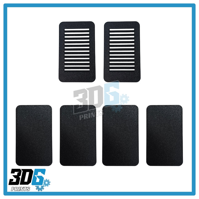 Vauxhall Vivaro C-Pillar Covers (Part-Vented) – 6 Piece Set