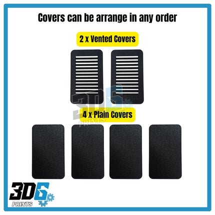 Renault Trafic C-Pillar Covers (Part-Vented) - 6 Piece Set