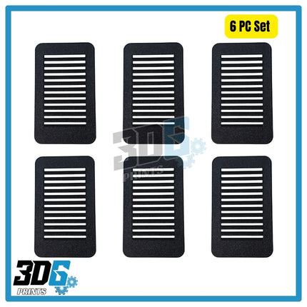 Renault Trafic C-Pillar Covers (Vented) - 6 Piece Set