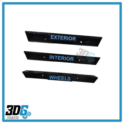 Wall Mounted Detailing Brush Holders – Set of 3 (Interior / Exterior / Wheels)