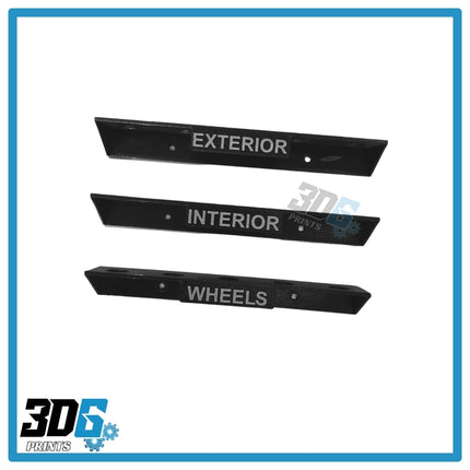 Wall Mounted Detailing Brush Holders – Set of 3 (Interior / Exterior / Wheels)