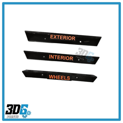 Wall Mounted Detailing Brush Holders – Set of 3 (Interior / Exterior / Wheels)