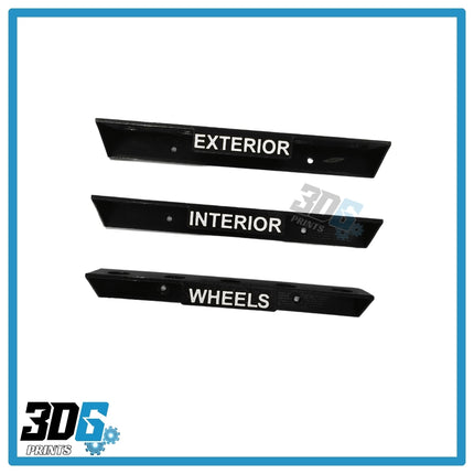 Wall Mounted Detailing Brush Holders – Set of 3 + Free Brushes